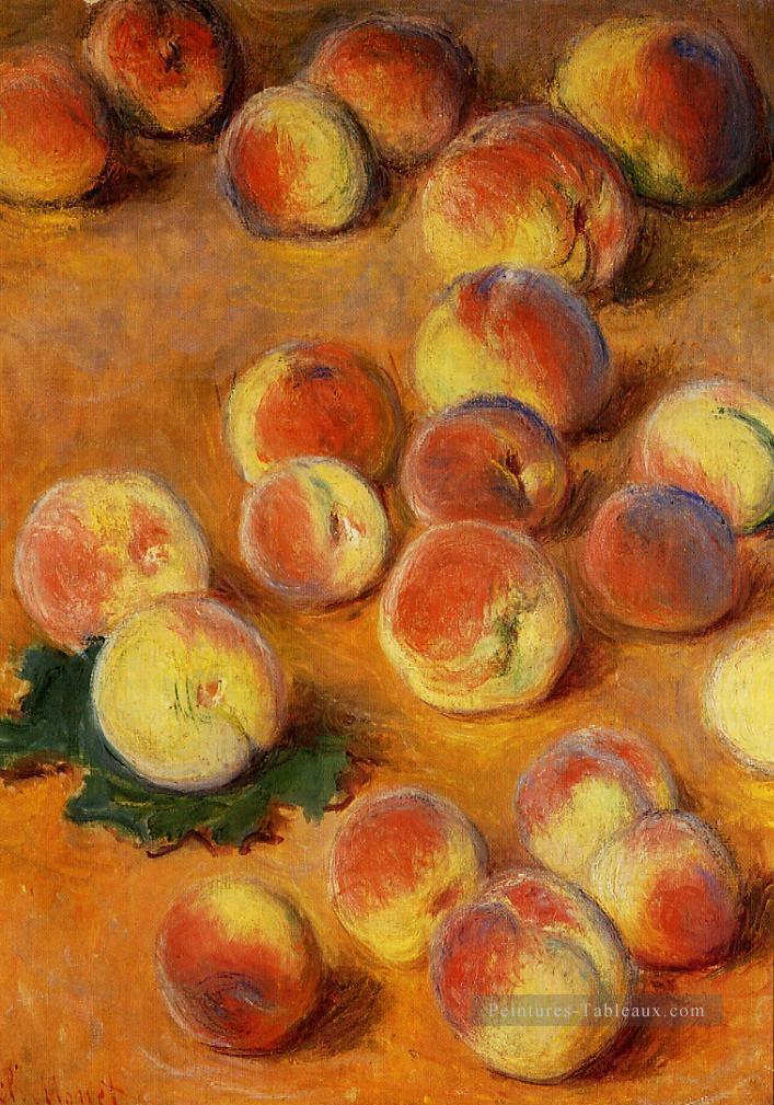 Pêches Claude Monet Peintures à l'huile